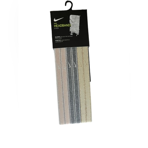 Nike Six Pack Metallic Headbands NEW! - Picture 2 of 10